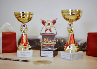 The awards of the cooking contest