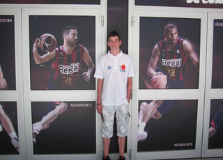 In Barcelona with basketball superstars